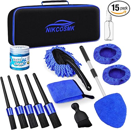 Windshield Cleaner Tool, Car Interior Detailing Cleaning Brush Kit