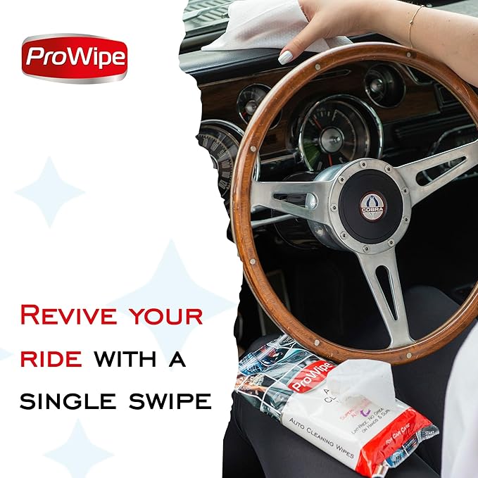 Car Cleaning Wipes - Car Interior Cleaner, Dashboard Cleaner, 4x40-160 Count Residue-Free Wipes for Interior Surfaces, From Dashboard to Leather Seats, Must Have Accessories