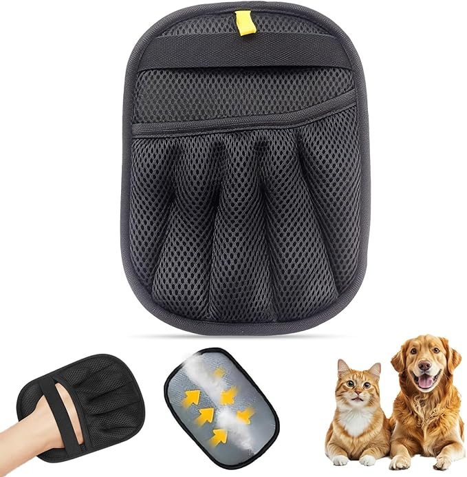Pet Hair Removal Glove, Pet Hair Remover Gloves for Cats & Dogs Hair Remover, Magic Brush Pet Hair Removal Tool for Furniture, Couch, Car Seats, Clothing(1Pcs)