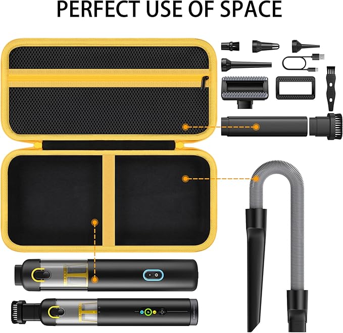Aenllosi for Fanttik V8 Apex/Slim V8 Mate/V10 Apex/Slim V10 Mate Car Vacuum Hard Case, Fanttik Cordless V8/V10 Car Vacuum Organizer (Case Only)