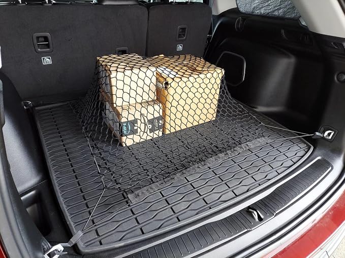 Trunk Organizer Cargo Net for Jeep Grand Cherokee 2011-2025 – Floor Style Cargo Net for SUV – Premium Mesh Car Trunk Org