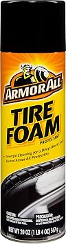 Armor All Car Tire Foam Spray Bottle, Protectant Cleaner for Cars, Truck, Motorcycle, 20 Oz, Pack of 12, 40320-12PK
