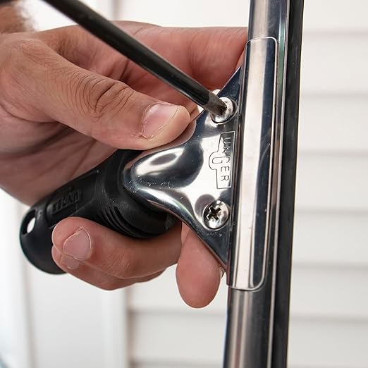 Unger Connect and Clean 16” Performance Window and Glass Cleaning Squeegee with Replacement Rubber, Cleaning Supplies, Heavy Duty Household Cleaner Tools with Streak-Free Results