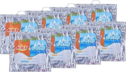 Superio Hot and Cold Insulated Bags for Food Delivery, Grocery Shopping Bags, Food Storage for Hot and Frozen Food for T