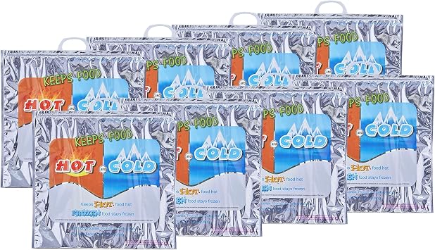 Superio Hot and Cold Insulated Bags for Food Delivery, Grocery Shopping Bags, Food Storage for Hot and Frozen Food for T