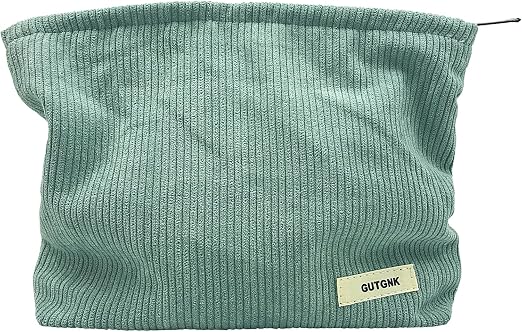 GUTGNK Corduroy Ladies Cosmetic Bag, Large Capacity Canvas Cosmetic Bag Travel Toiletry Bag Accessories Organizer, Light