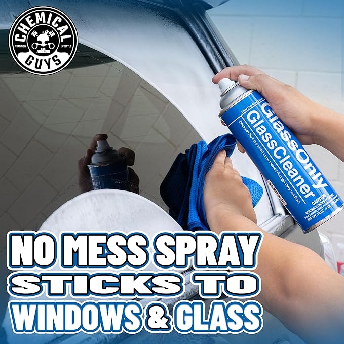Chemical Guys CLDSPRAY100 Foaming Glass Cleaner (Works on Glass, Windows, Mirrors, Navigation Screens & More; Car, Truck, SUV and Home Use), Ammonia Free & Safe on Tinted Windows, 19 fl oz