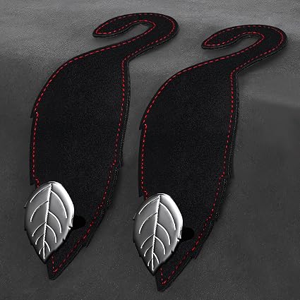 Car Seat Headrest Hook: 2 Pack Universal Vehicle Storage Hanger Holder - Leather Car Seat Back Organizer for Purse Coat 