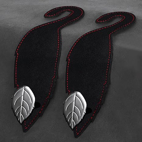 Car Seat Headrest Hook: 2 Pack Universal Vehicle Storage Hanger Holder - Leather Car Seat Back Organizer for Purse Coat 