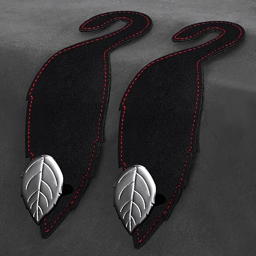 Car Seat Headrest Hook: 2 Pack Universal Vehicle Storage Hanger Holder - Leather Car Seat Back Organizer for Purse Coat 
