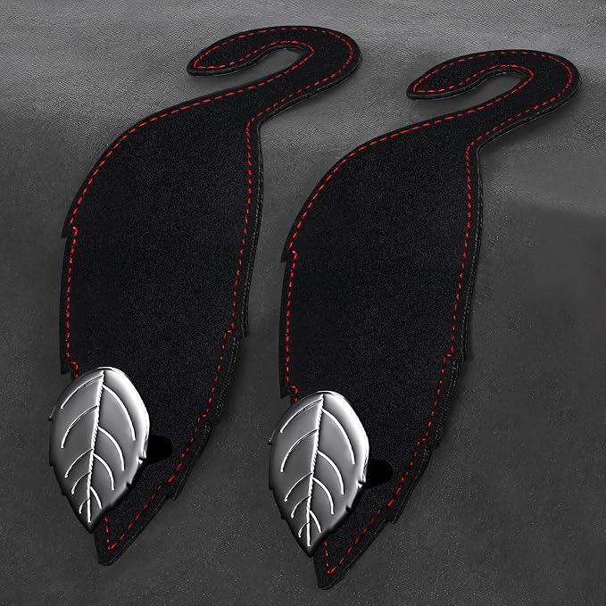 Car Seat Headrest Hook: 2 Pack Universal Vehicle Storage Hanger Holder - Leather Car Seat Back Organizer for Purse Coat 