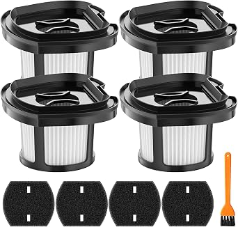 4 Pack 2284w Vacuum Replacement Filter for Bissell Pet Hair Eraser Filter Hand Vacuum 2284W 2390 2389 2390A, Compare to 