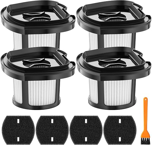 4 Pack 2284w Vacuum Replacement Filter for Bissell Pet Hair Eraser Filter Hand Vacuum 2284W 2390 2389 2390A, Compare to 