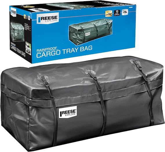 Reese Explore 1043000 Rainproof Hitch Cargo Carrier Bag, 13 Cubic Feet Cargo Space, 54 x 21 x 20 Inches, Fits Most Full-