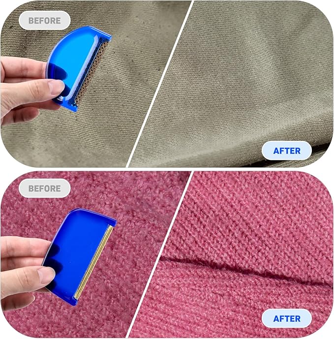 Boao 20 Pieces Sweater Combs to Remove Pilling Sweater Defuzzer Multi-Fabric Shaver and Cashmere Comb Wool Pilling Remover Pills, Fuzz from Clothes (Retro Luxury)
