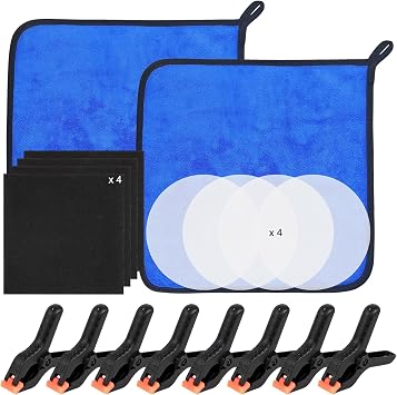 Card Care Clean Kit,4-in-1 Card Cleaning and Card Flattening Kit, Trading Card Cleaning Kit with Fixing Jig and EVA Shap