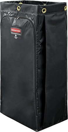 Rubbermaid Commercial Products Cleaning Cart Bag 34-Gallon Yellow Collecting Refuse or Laundry Items Janitorial and Hous