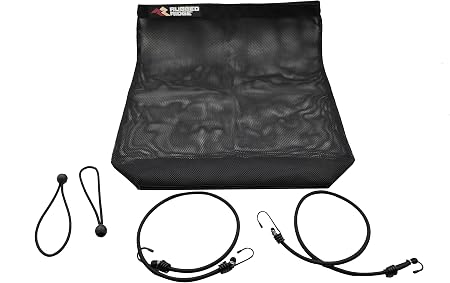 Rugged Ridge Mesh Trail Bag | Mounts to Spare Tire | 11150.01 | Fits 1941-2025 Jeep Universal w/ Rear Spare Tire