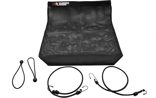 Rugged Ridge Mesh Trail Bag | Mounts to Spare Tire | 11150.01 | Fits 1941-2025 Jeep Universal w/ Rear Spare Tire