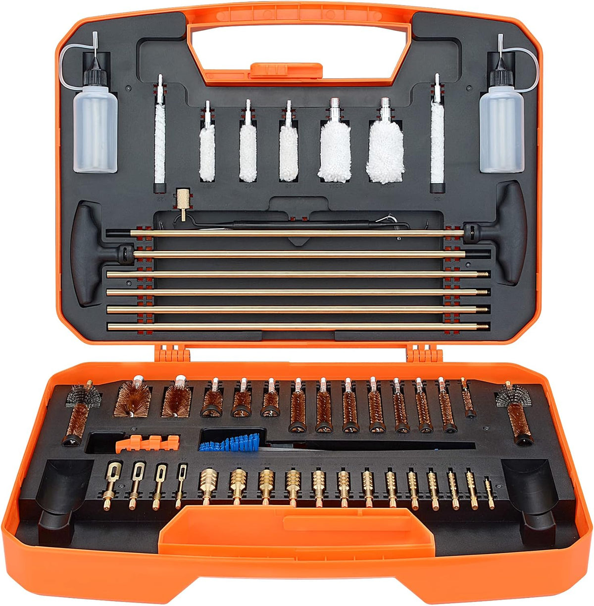 Gun Cleaning Kit Rifle Pistol Shotgun Universal Cleaning Kit for 20GA 12GA.45.40.357/.380/.38/9MM.338.325/8mm.30/7.62MM.270.250.243.22.17 All Calibers
