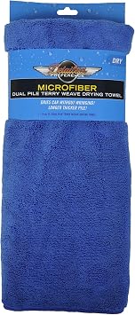 Detailer's Preference Microfiber Drying Towel, Dual Pile Terry Weave, Super Absorbent, Scratch-Free, Large Size for Cars