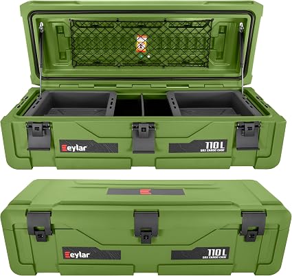 SRX-110 Overlanding Cargo Case – 110L Waterproof Storage Box for Camping, Off-Road & Truck Bed Gear – Heavy-Duty Lockabl