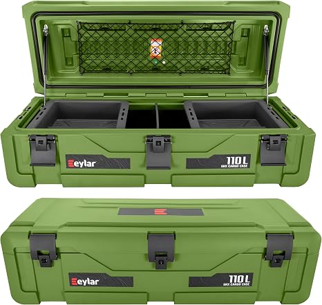 SRX-110 Overlanding Cargo Case – 110L Waterproof Storage Box for Camping, Off-Road & Truck Bed Gear – Heavy-Duty Lockabl