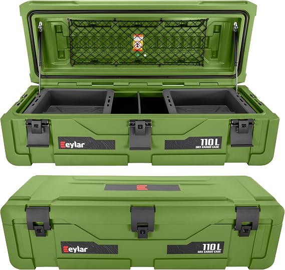 SRX-110 Overlanding Cargo Case – 110L Waterproof Storage Box for Camping, Off-Road & Truck Bed Gear – Heavy-Duty Lockabl