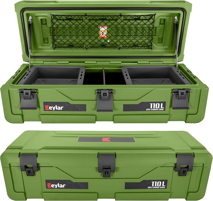 SRX-110 Overlanding Cargo Case – 110L Waterproof Storage Box for Camping, Off-Road & Truck Bed Gear – Heavy-Duty Lockabl