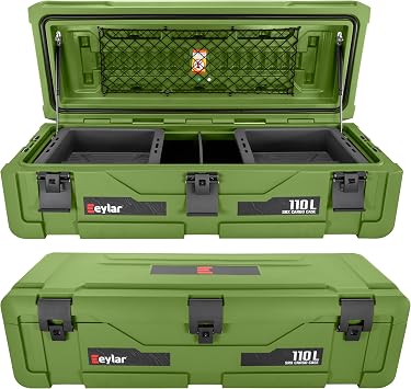 SRX-110 Overlanding Cargo Case – 110L Waterproof Storage Box for Camping, Off-Road & Truck Bed Gear – Heavy-Duty Lockabl