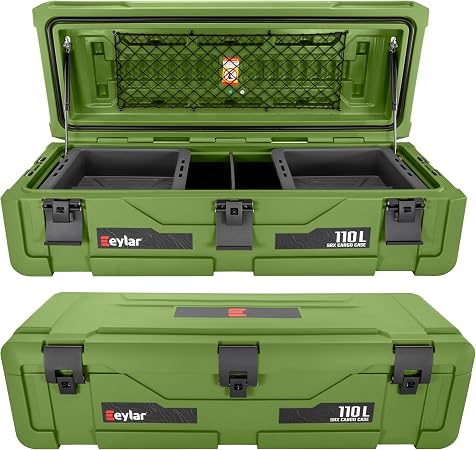 SRX-110 Overlanding Cargo Case – 110L Waterproof Storage Box for Camping, Off-Road & Truck Bed Gear – Heavy-Duty Lockabl