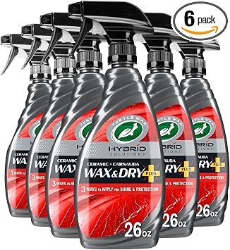 Turtle Wax Hybrid Solutions Wax & Dry Plus Car Wax, 26 oz. (Pack of 6)