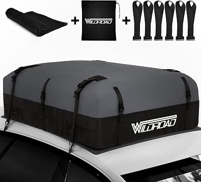 WILDROAD Rooftop Cargo Bag 25 Cu Ft Waterproof 600D Ultra Anti-Tear Fabric