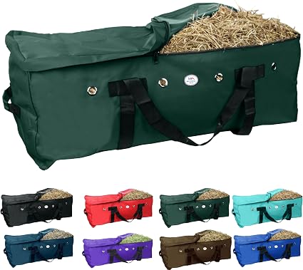 Majestic Ally 1200 D Nylon Fabric Large 44” x 20” x 16” and Extra Large 52" x 27" x21" Heavy-Duty Hay Bale Storage Bag (