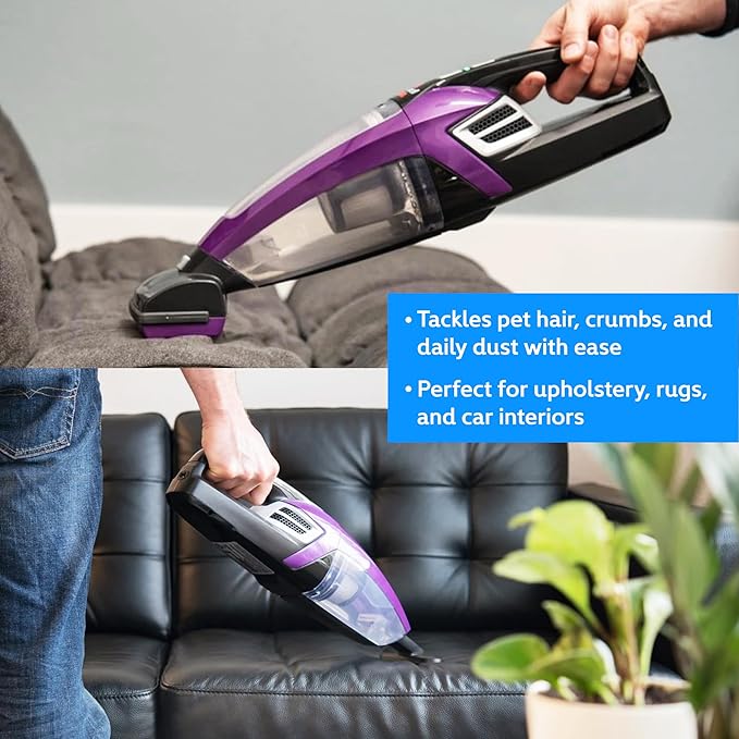 Replacement Filters for Bissell Pet Hair Eraser Handheld Vacuum – Fits Bissell 2390 & 2390A, Cordless Pet Eraser – Foam & Mesh Filters with Cleaning Brush