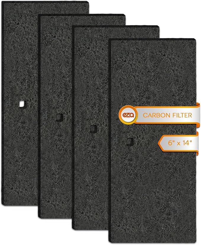 RV Premium Charcoal Activated Carbon Fiber Air Conditioner Filter - Air Duct AC Carbon Filter Replacement for RV AC Vent (4 Pack, 6" x 14")