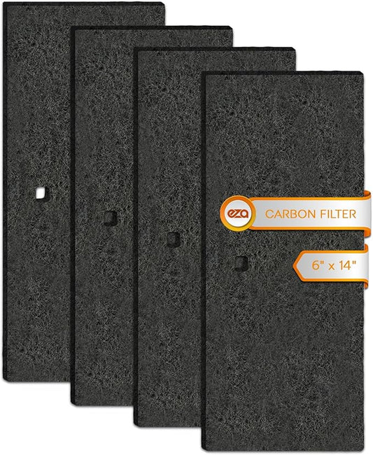 RV Premium Charcoal Activated Carbon Fiber Air Conditioner Filter - Air Duct AC Carbon Filter Replacement for RV AC Vent (4 Pack, 6" x 14")