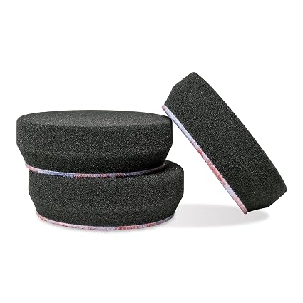 Griot's Garage 3" Black Foam Finishing Pads for Car Polishing and Detailing, Buffing Pads for Paint Correction and Seala