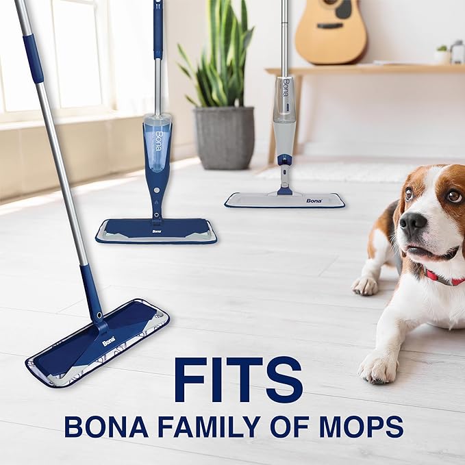 Bona Pet System Microfiber Deep Cleaning Pad for Multi-Surface Floors - Washable and Reusable - Safe on Hardwood Floors - Lifts & Removes Heavy Dirt and Pet Mess Build-up - Fits All Bona Mops