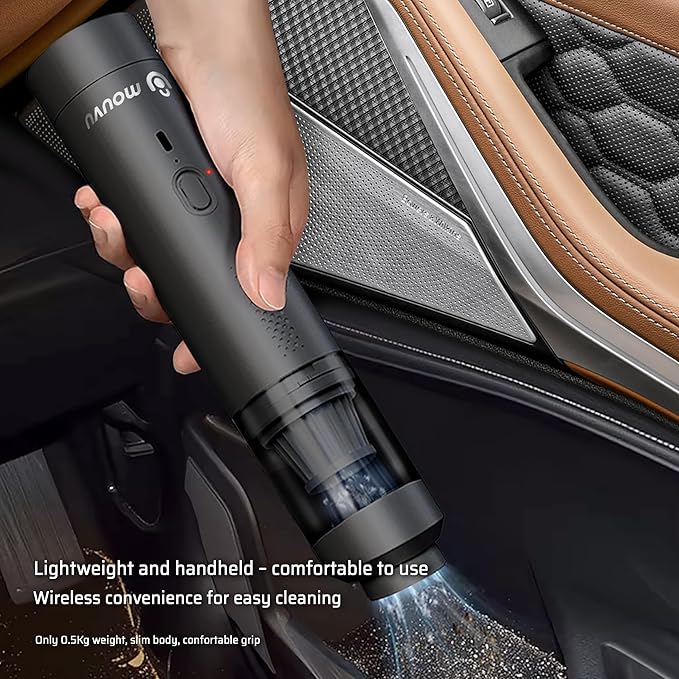 Portable Mini Cordless Car Vacuum with 16000pa, Blow & Suction 2 in 1, Type-C Charge, 2 Suction Modes, Handheld, Office Desk, Couchs, Hidden Areas