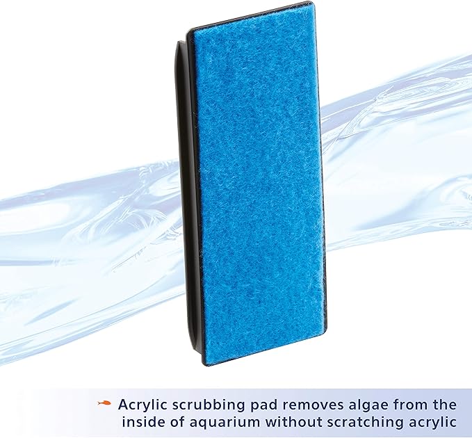 Aqueon Aquarium Algae Scraper, Fish Tank Cleaning Magnets for Glass/Acrylic, Medium