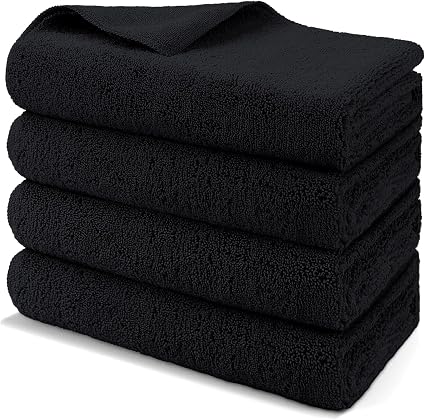 HOMEXCEL Professional Large Microfiber Car Drying Towels 4 Pack, 31" x 24"