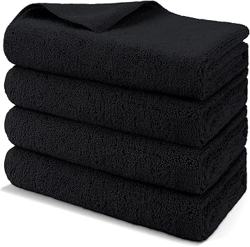 HOMEXCEL Professional Large Microfiber Car Drying Towels 4 Pack, 31" x 24"