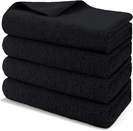 HOMEXCEL Professional Large Microfiber Car Drying Towels 4 Pack, 31" x 24"