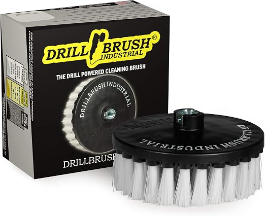 Carpet Cleaner Scrub Brush for Polisher - 7 Inch Soft White Drill Brush