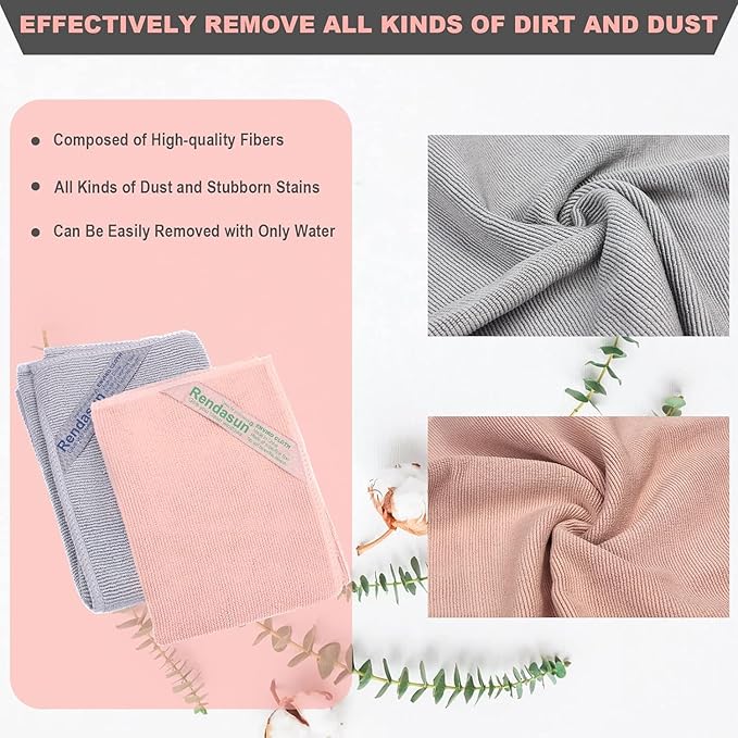 Window Cloth & Enviro Cloth Set, Quality Replacement for Norwex Window & Enviro Cloth. Basic Package Cleaning Cloth. Clean and Leave No Traces. Only Water is Needed to Complete The Cleaning.