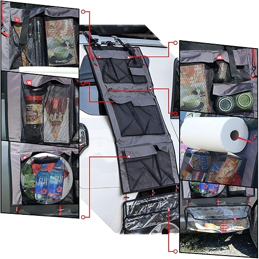 HANG-N-HAUL Storage Bag Organizer For Camping Home Office Picnic Waterproof Hanging Cargo One-Piece Bag W21" x H50" [Ite