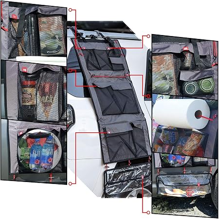 HANG-N-HAUL Storage Bag Organizer For Camping Home Office Picnic Waterproof Hanging Cargo One-Piece Bag W21" x H50" [Ite