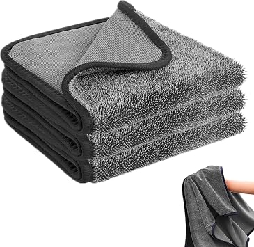 Longzhuo 3 Pack Shiny Wipes Shower Cleaning Cloths, 15.7 x 23.6 Inch Car Cleaning Wipes Super Absorbent, Reusable and Wa