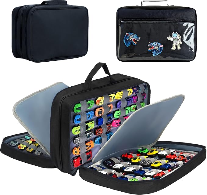 Mi Ya Mi Lai 96 Toy Cars Storage Case Compatible with Hot Wheels